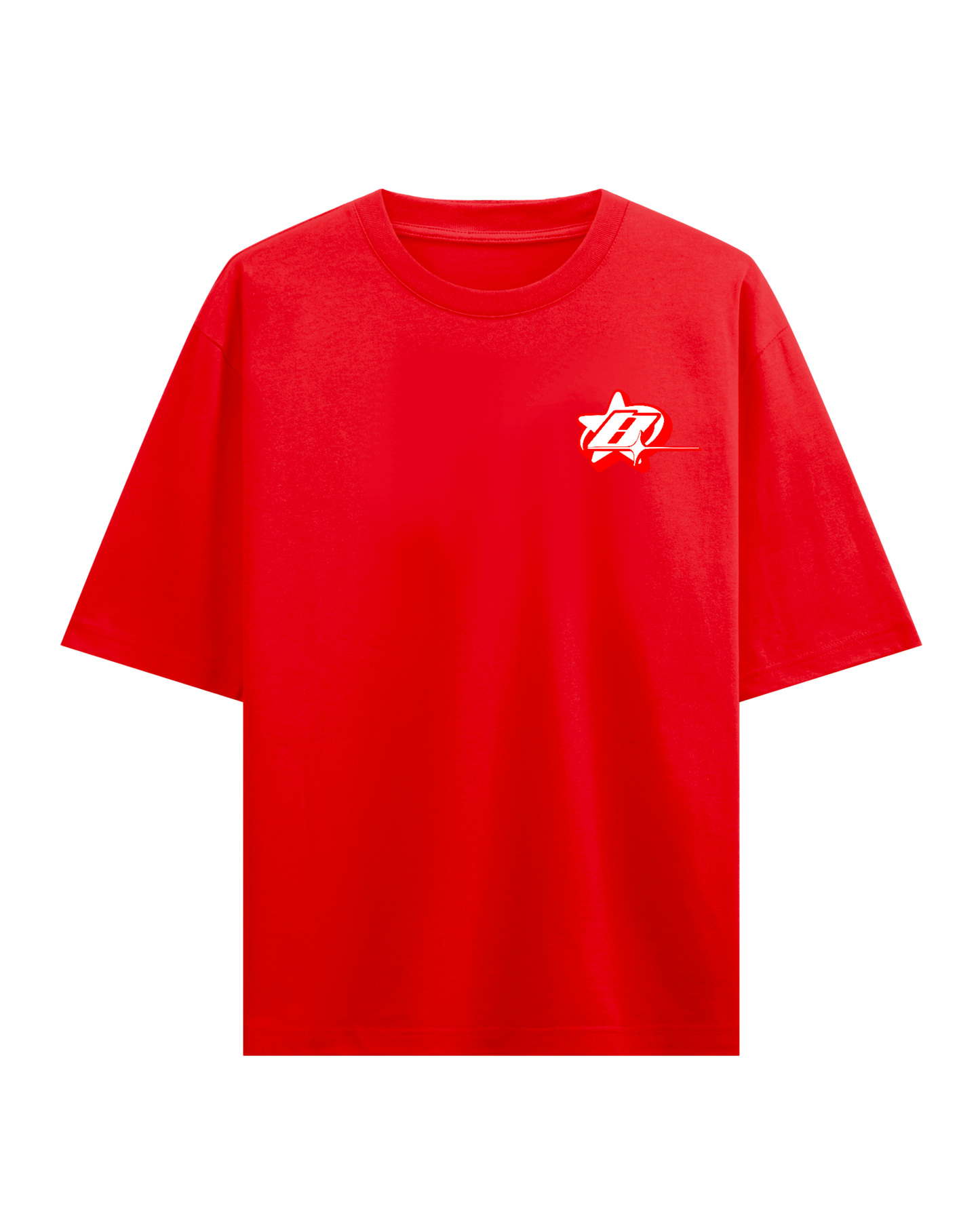 ALWAYS LATE RED OVERSIZED TSHIRT