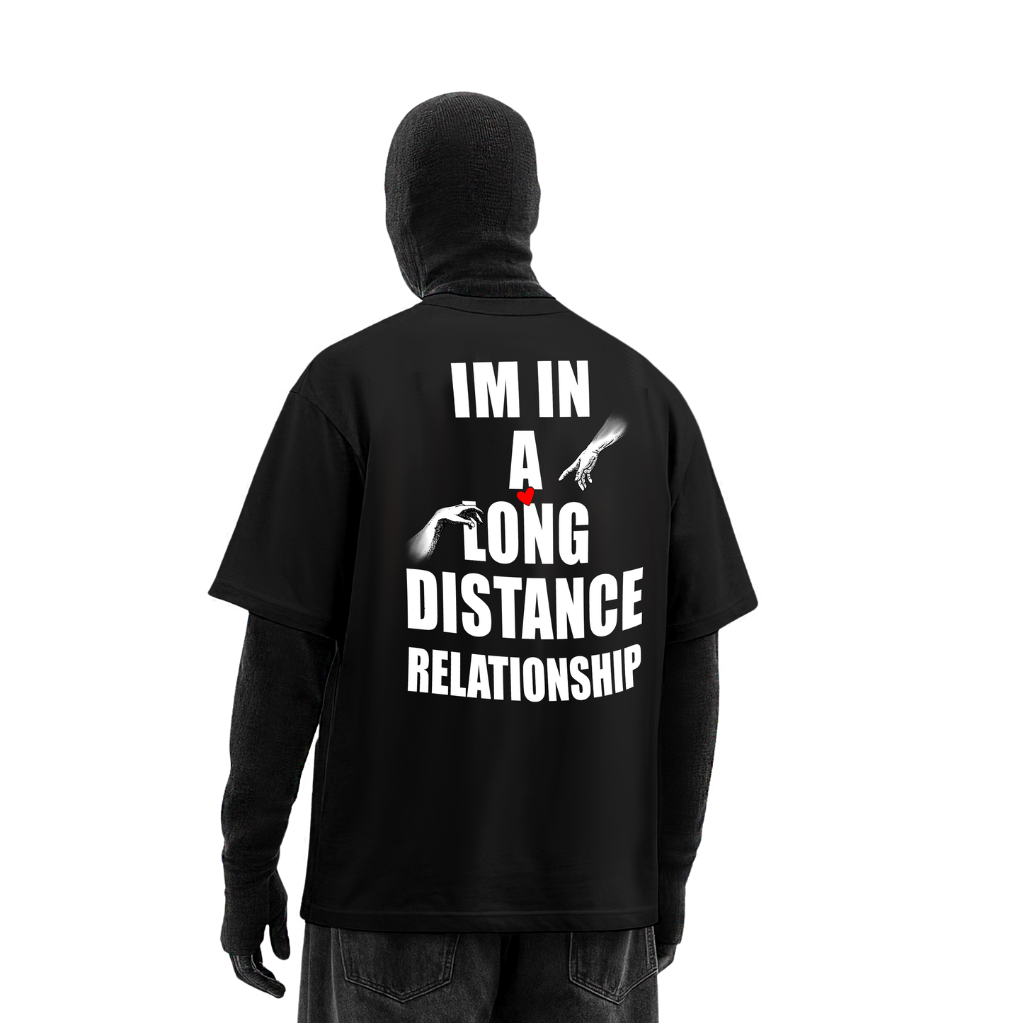 LONG DISTANCE RELATIONSHIP OVERSIZED T-SHIRT