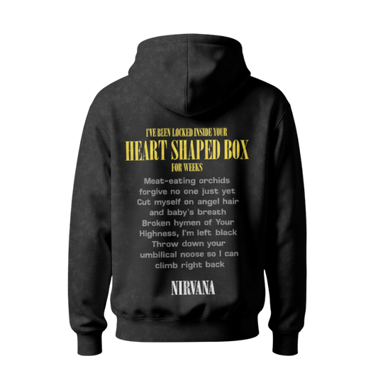 NIRVANA ACID WASH OVERSIZED HOODIE