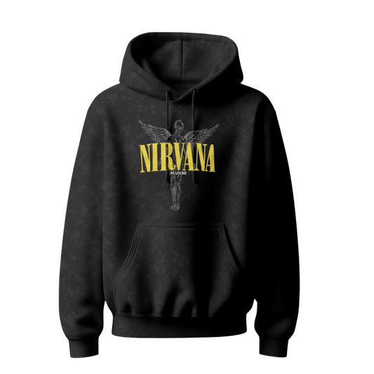 NIRVANA ACID WASH OVERSIZED HOODIE