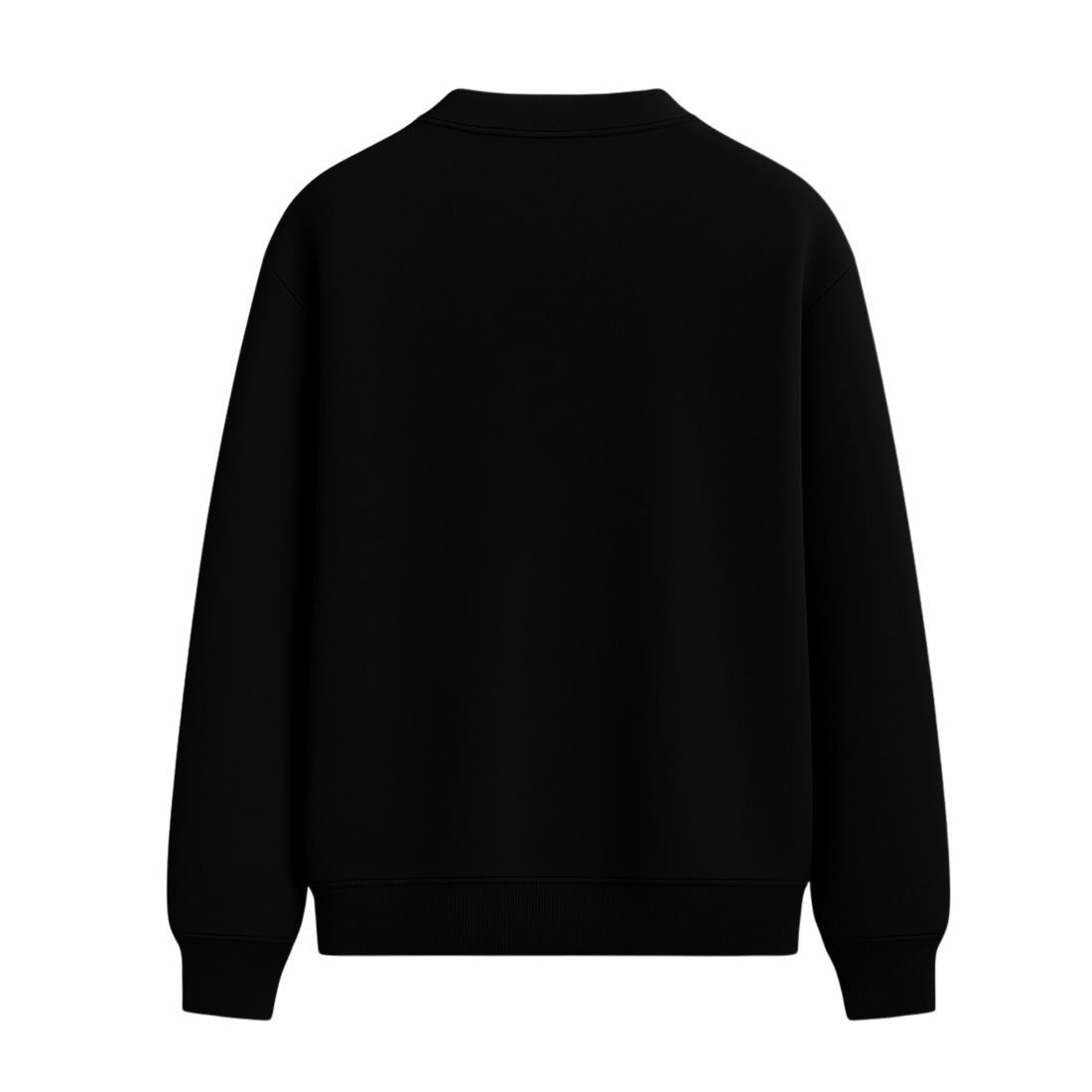BLACKLIST CLASSIC BLACK POLO SWEATSHIRT
