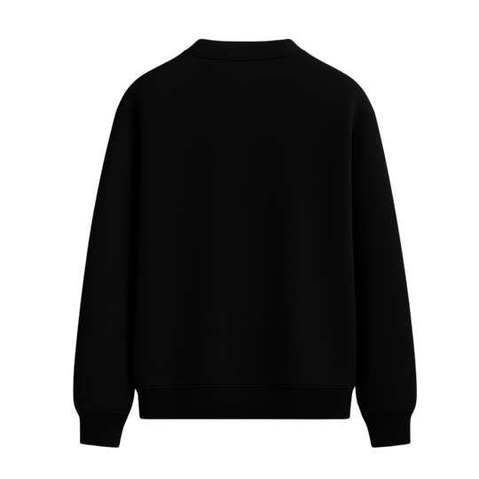 BLACKLIST CLASSIC BLACK POLO SWEATSHIRT