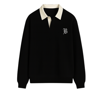 BLACKLIST MINIMAL BLACK POLO