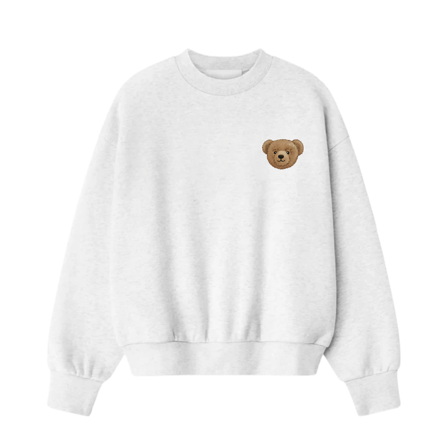 BLACKLIST BEAR WHITE OVERSIZED SWEATSHIRT 1.0