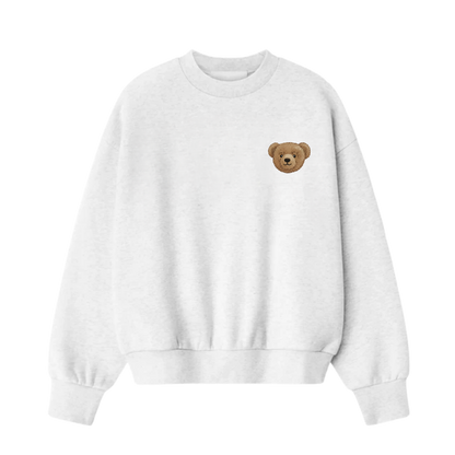 BLACKLIST BEAR WHITE OVERSIZED SWEATSHIRT 1.0