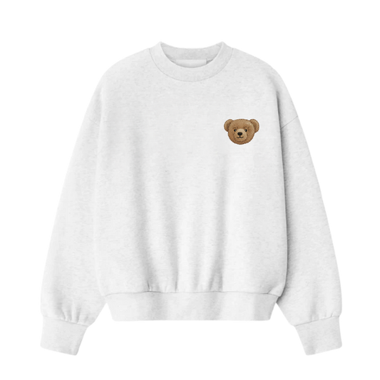 BLACKLIST BEAR WHITE OVERSIZED SWEATSHIRT 1.0