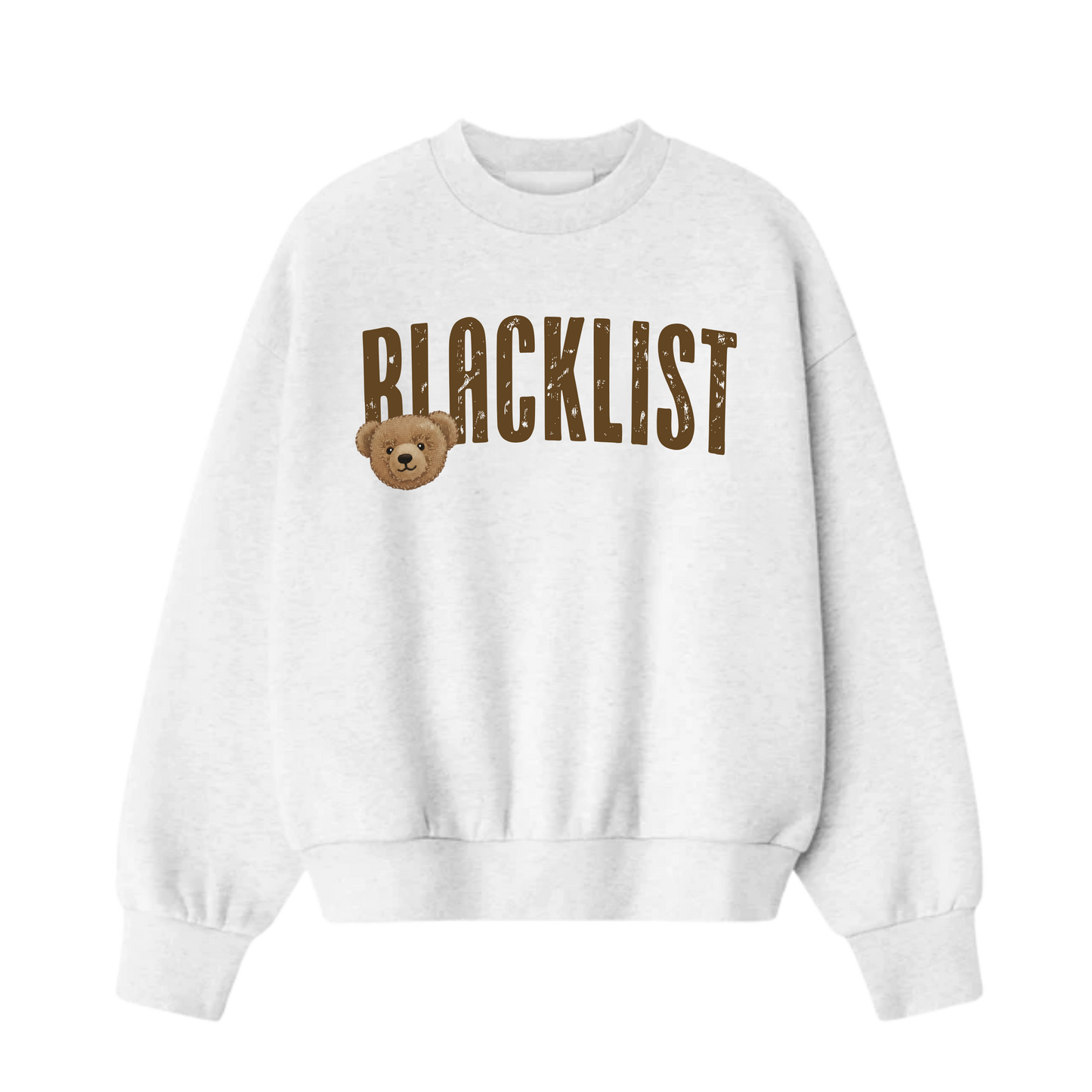 BLACKLIST WHITE BEAR OVERSIZED SWEATSHIRT