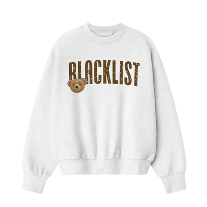 BLACKLIST WHITE BEAR OVERSIZED SWEATSHIRT