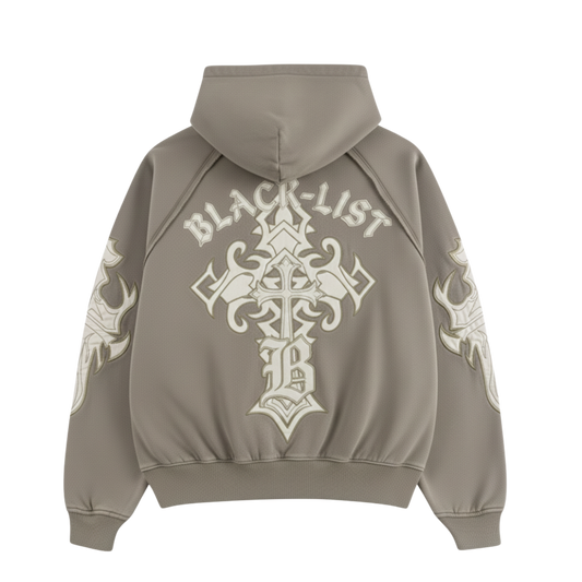 CHROME BEIGE OVERSIZED HOODIE