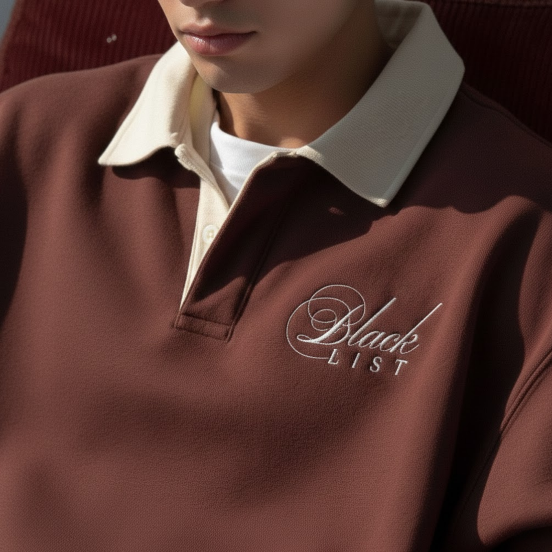 BLACKLIST CLASSIC WINE POLO SWEATSHIRT