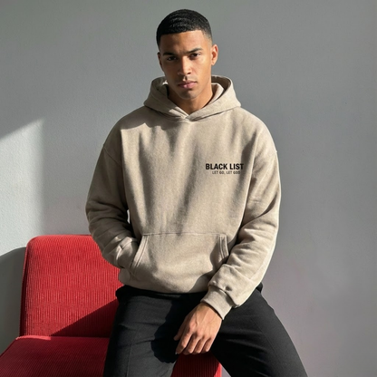 BLACKLIST ESSENTIAL HEATHER GRAY OVERSIZED HOODIE 1.0