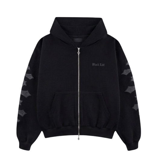 CHROME BLACK OVERSIZED BOMBER JACKET