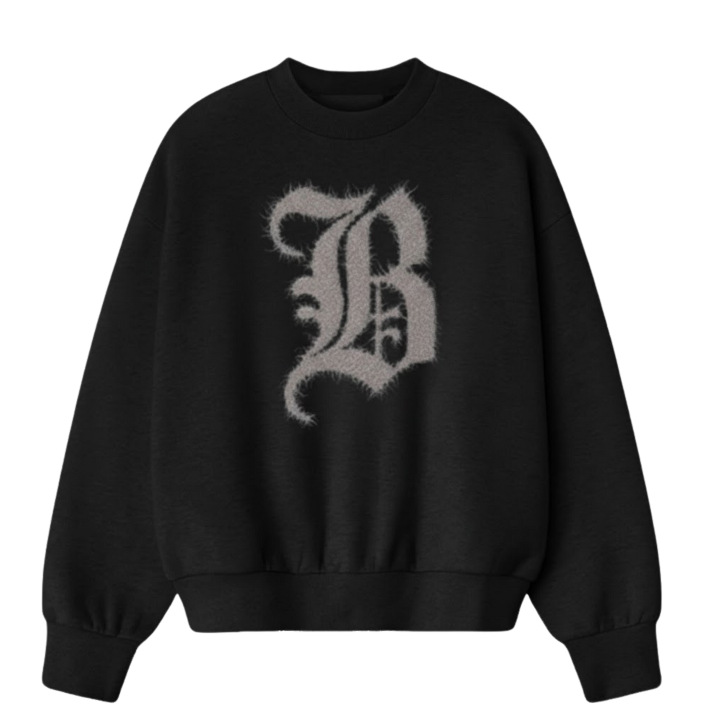 BLACKLIST ESSENTIAL BLACK OVERSIZED SWEATSHIRT 3.0