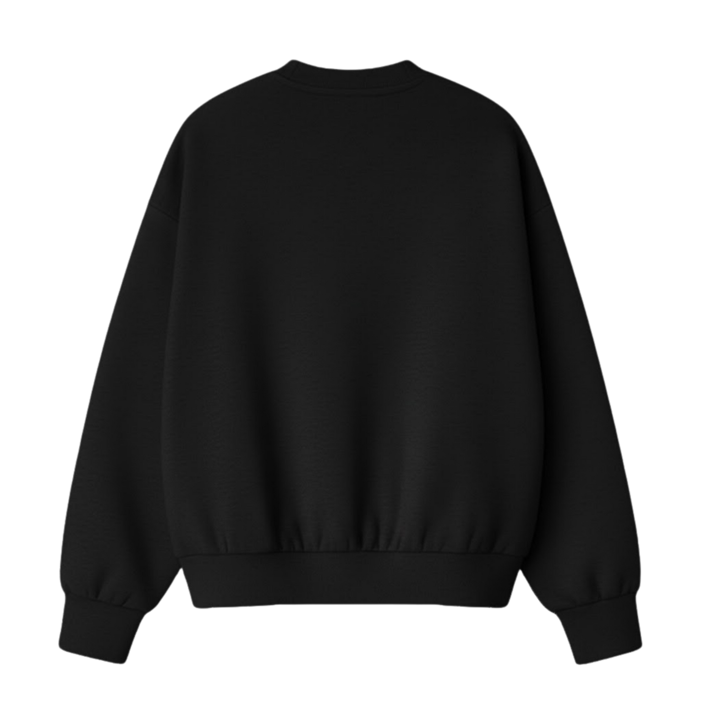 BLACKLIST ESSENTIAL BLACK OVERSIZED SWEATSHIRT 3.0