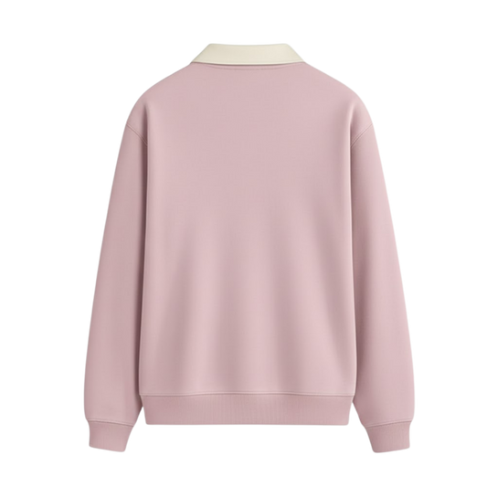 BLACKLIST CLASSIC BABY PINK POLO SWEATSHIRT