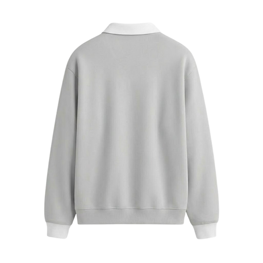 BLACKLIST CLASSIC BROOKLYN GREY POLO SWEATSHIRT