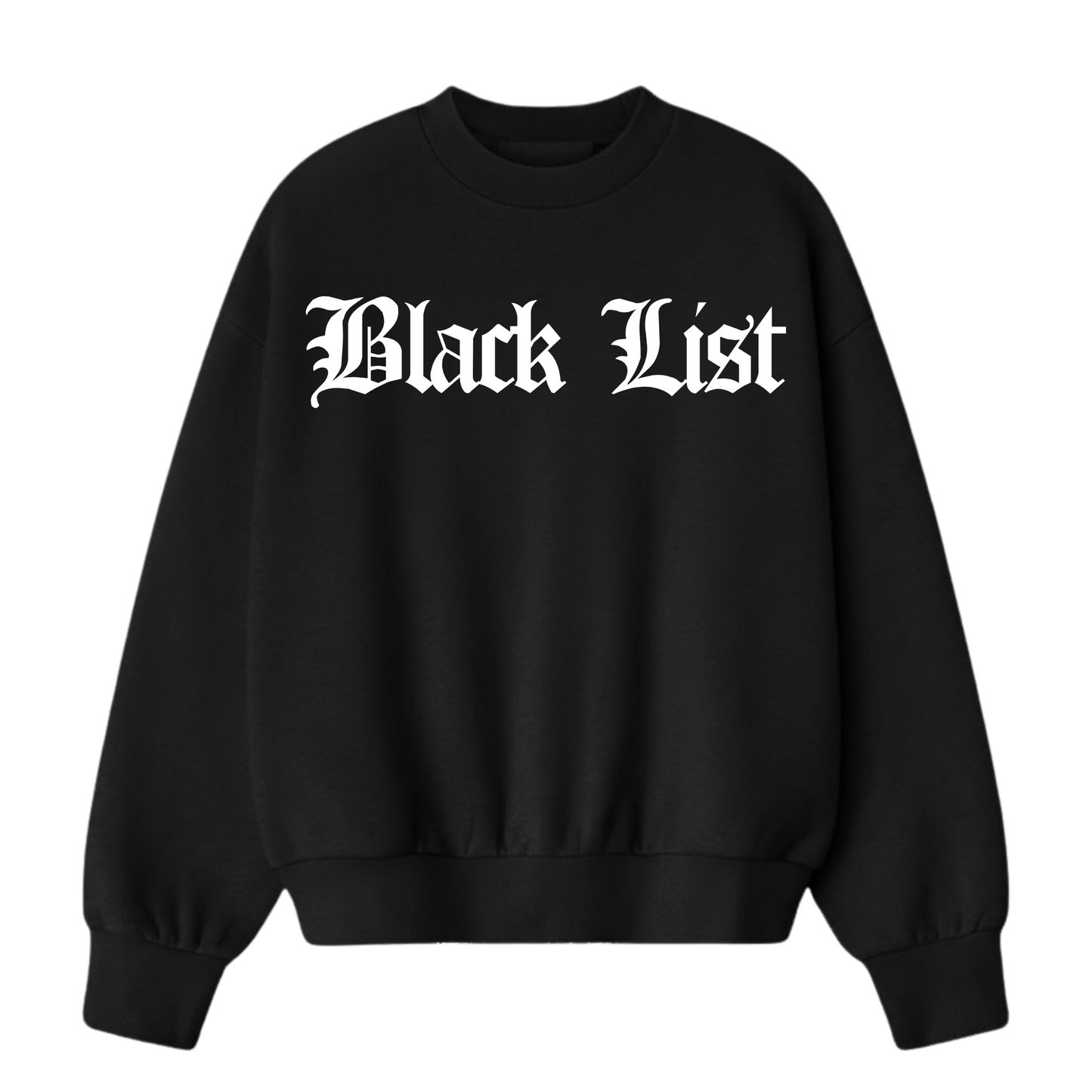 BLACKLIST CROSSES BLACK OVERSIZED SWEATSHIRT BASICS