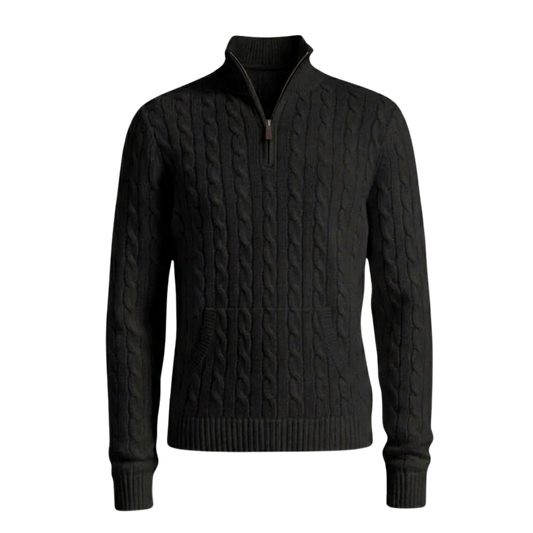 BLACKLIST BLACK KNIT POLO