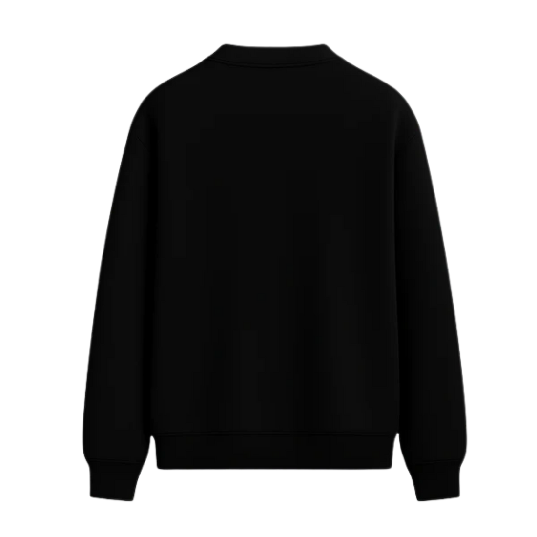 BLACKLIST CLASSIC CROSSES BLACK POLO SWEATSHIRT