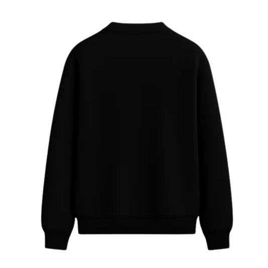 BLACKLIST CLASSIC CROSSES BLACK POLO SWEATSHIRT