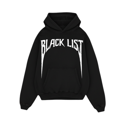 BLACK LIST OFFICIAL BLACK OVERSIZED HOODIE