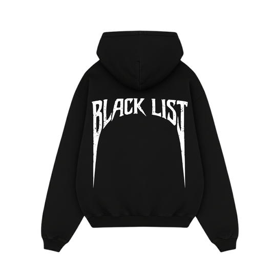 BLACK LIST OFFICIAL BLACK OVERSIZED HOODIE 2.0