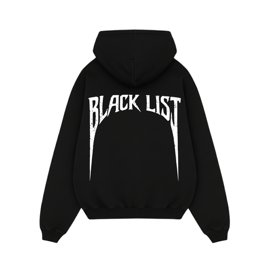 BLACK LIST OFFICIAL BLACK OVERSIZED HOODIE 2.0