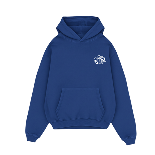 AMEX ROLEX RELAX BLUE OVERSIZED HOODIE