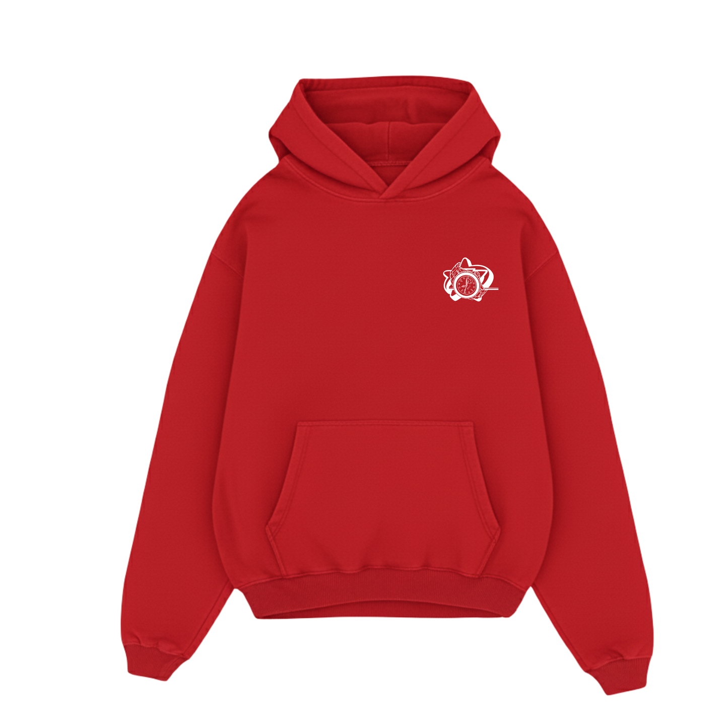 AMEX ROLEX RELAX RED OVERSIZED HOODIE