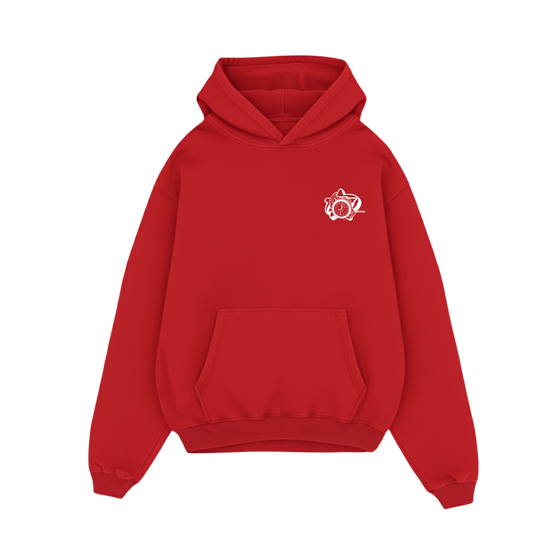 AMEX ROLEX RELAX RED OVERSIZED HOODIE