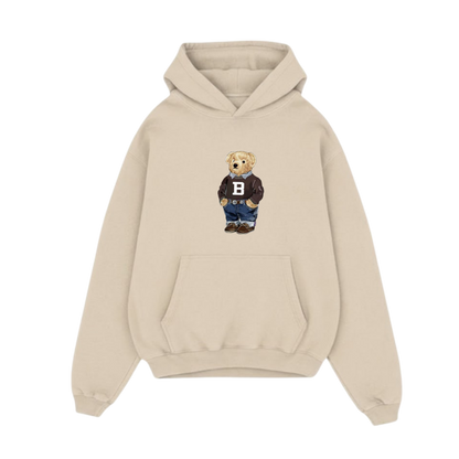 BLACK LIST CLASSIC BEAR BEIGE OVERSIZED HOODIE