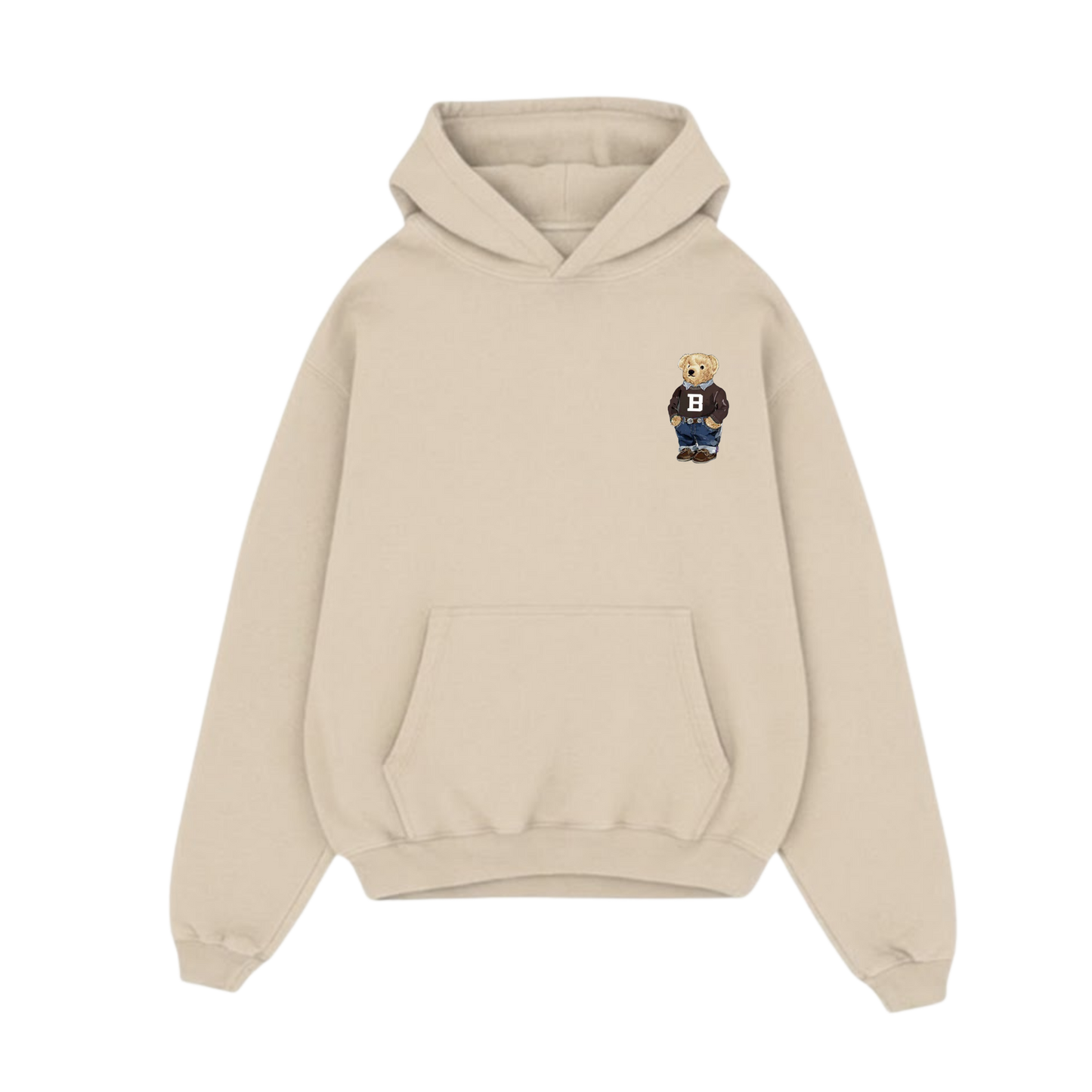 BLACK LIST CLASSIC BEAR BEIGE OVERSIZED HOODIE 2.0