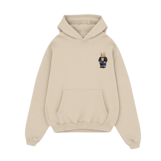 BLACK LIST CLASSIC BEAR BEIGE OVERSIZED HOODIE 2.0