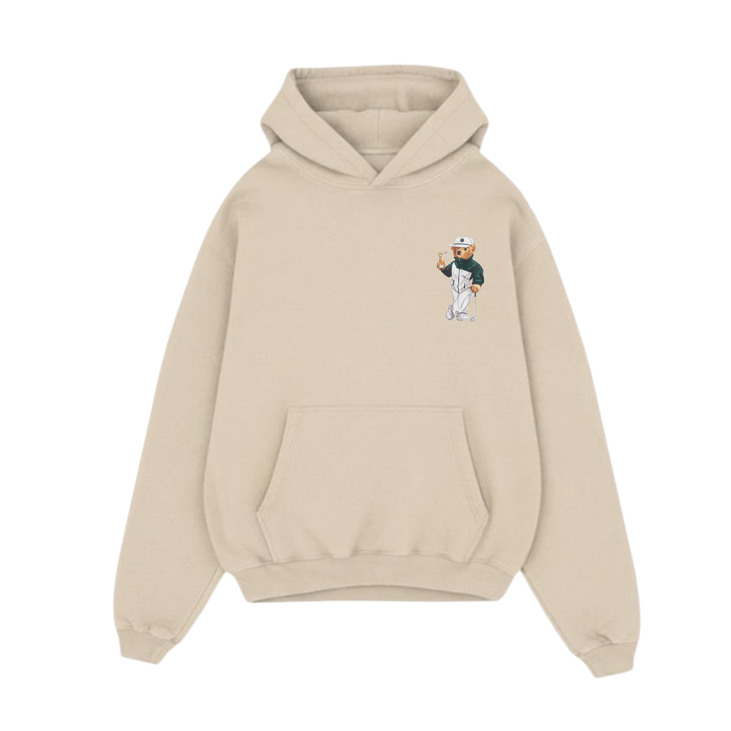 BLACK LIST CLASSIC BEAR BEIGE OVERSIZED HOODIE 3.0