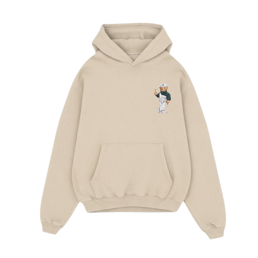 BLACK LIST CLASSIC BEAR BEIGE OVERSIZED HOODIE 3.0
