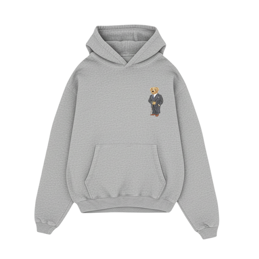 BLACK LIST CLASSIC BEAR GREY OVERSIZED HOODIE 1.0