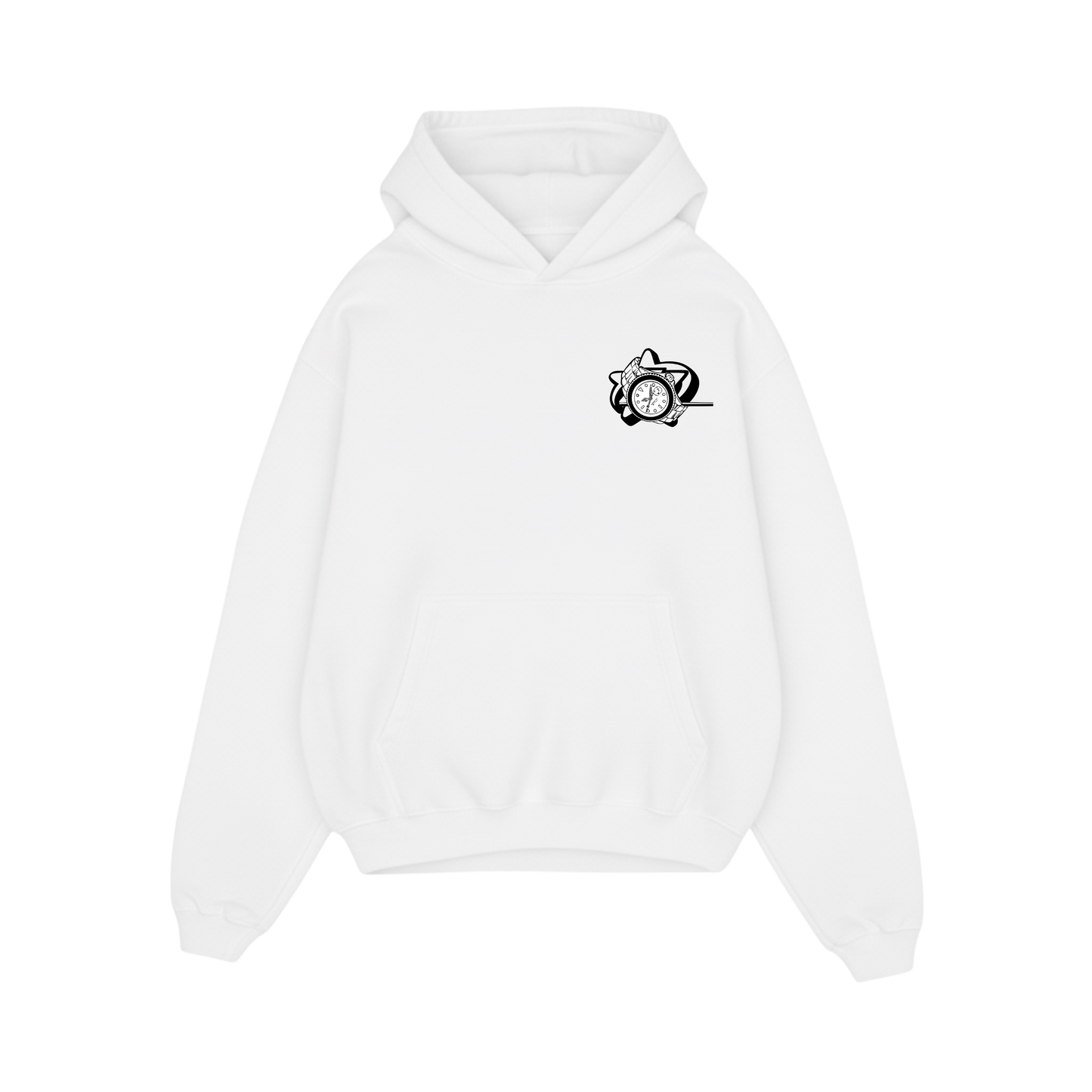 BLACKLIST CROSSES WHITE BASICS OVERSIZED HOODIE 2.0