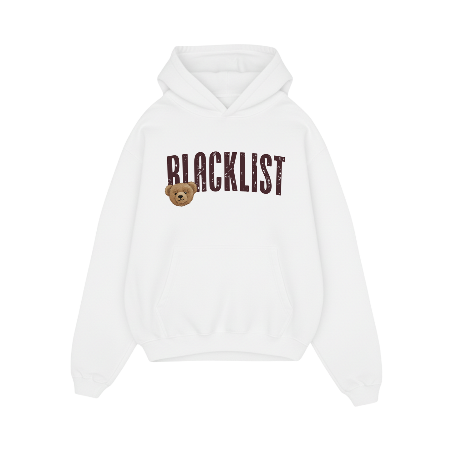 BLACKLIST WHITE BEAR OVERSIZED HOODIE
