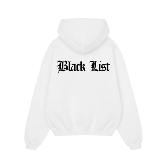 BLACKLIST CROSSES WHITE BASICS OVERSIZED HOODIE 2.0