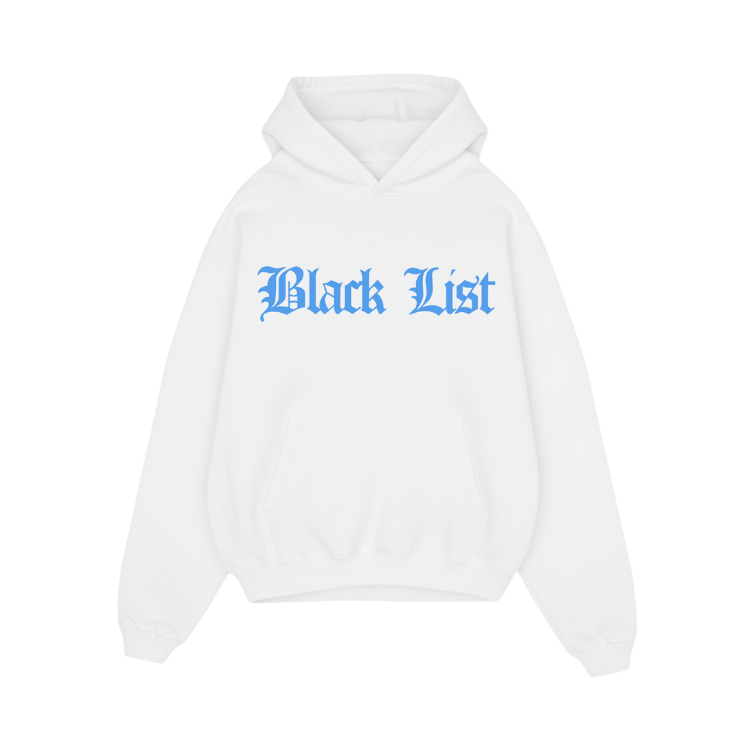 BLACKLIST CROSSES WHITE BASICS OVERSIZED HOODIE