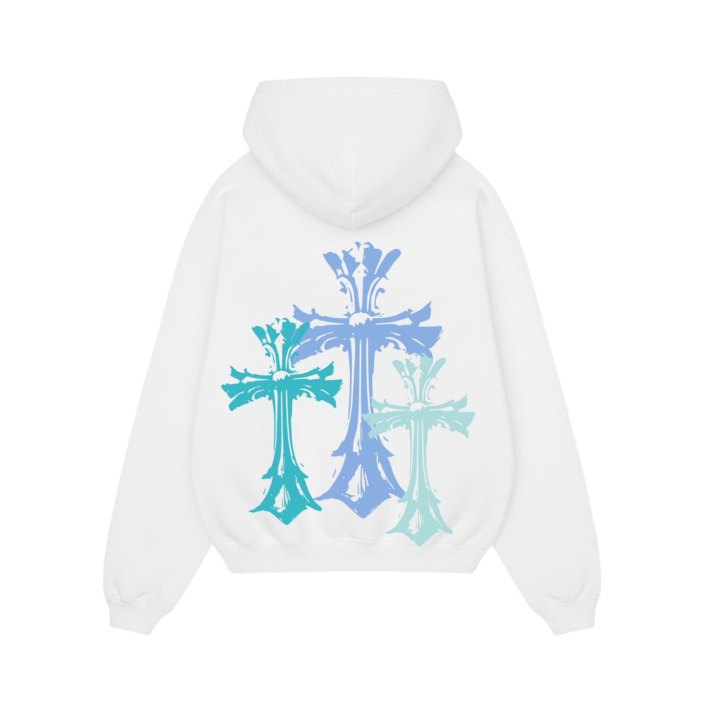 BLACKLIST CROSSES WHITE BASICS OVERSIZED HOODIE