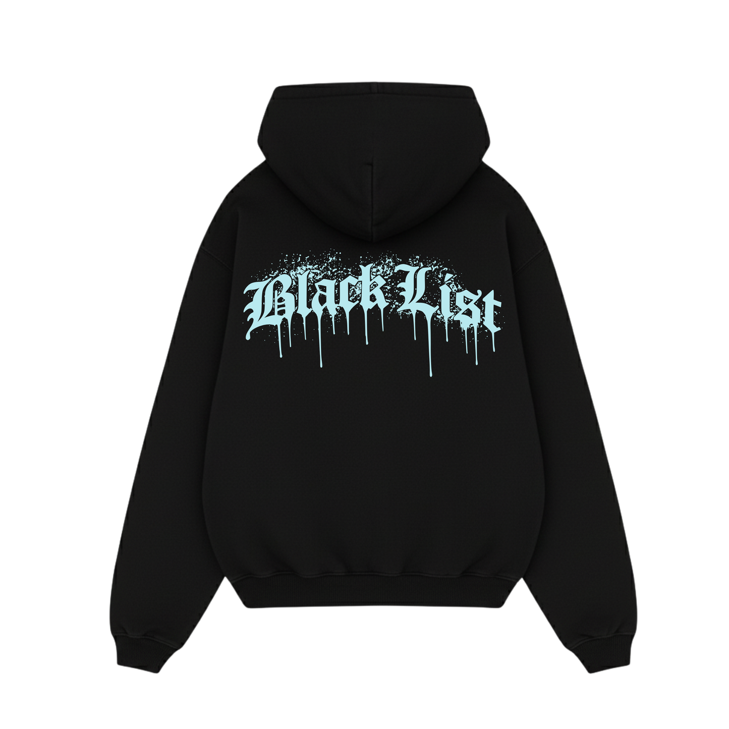 BLACKLIST DRIP ICE BLUE OVERSIZED HOODIE
