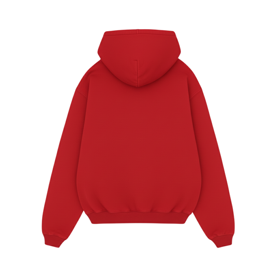 BLACKLIST RED BEAR OVERSIZED HOODIE