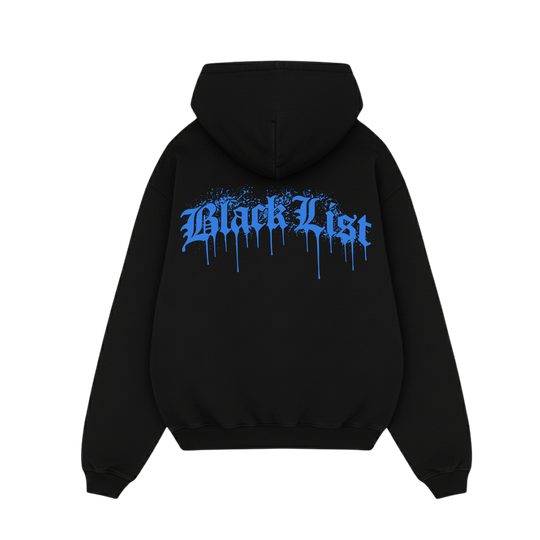 BLACKLIST DRIP AZURE OVERSIZED HOODIE