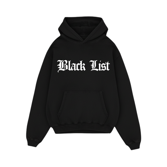 BLACKLIST CROSSES BLACK BASICS OVERSIZED HOODIE