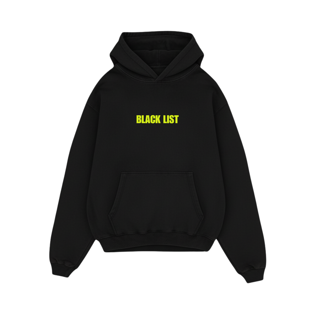 BLACKLIST DRIP NEON YELLOW OVERSIZED HOODIE