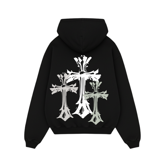 BLACKLIST CROSSES BLACK BASICS OVERSIZED HOODIE