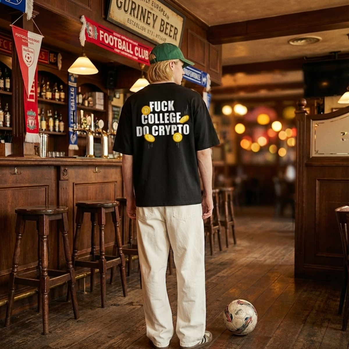FUCK COLLEGE DO CRYPTO T-SHIRT