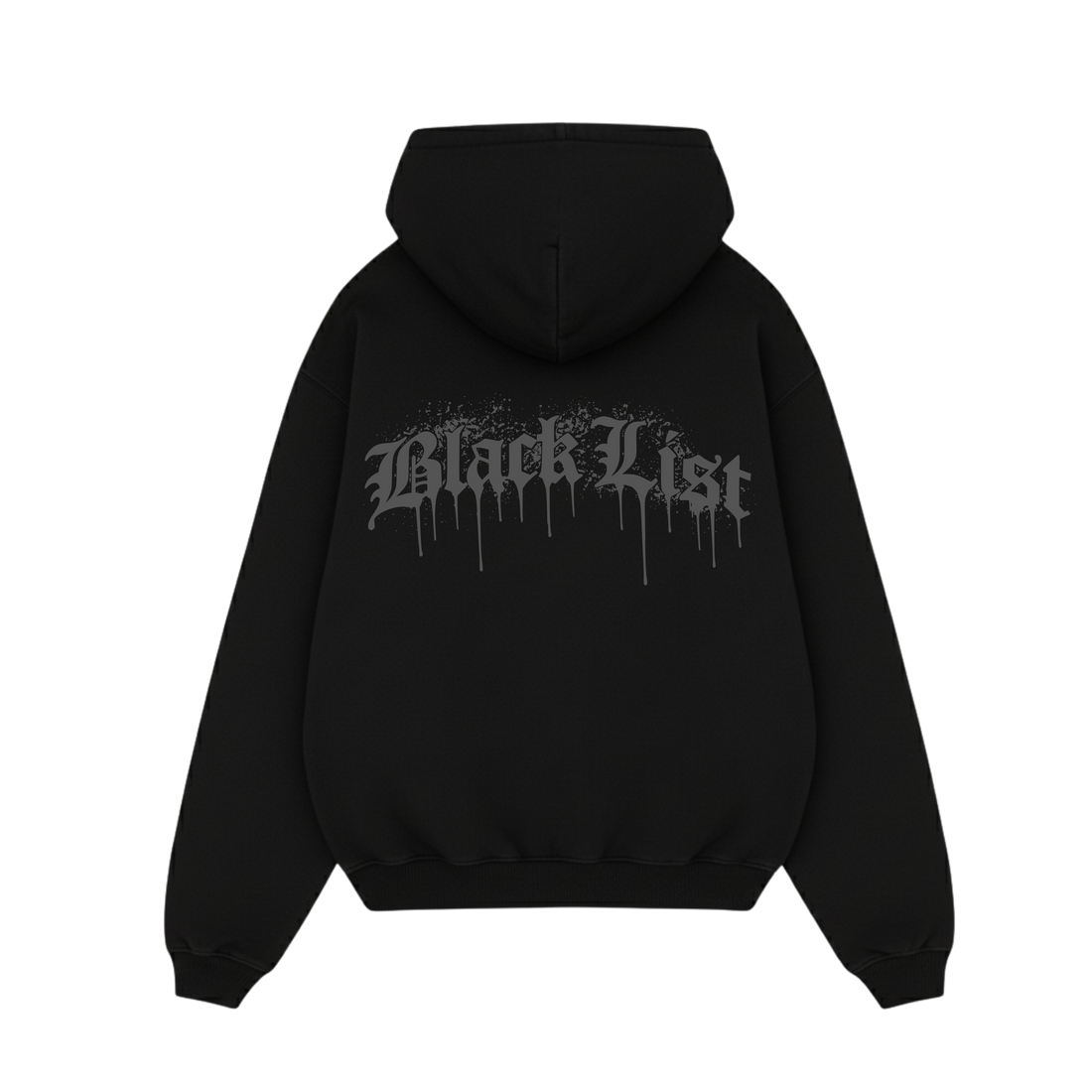 BLACKLIST DRIP NADO GRAY OVERSIZED HOODIE