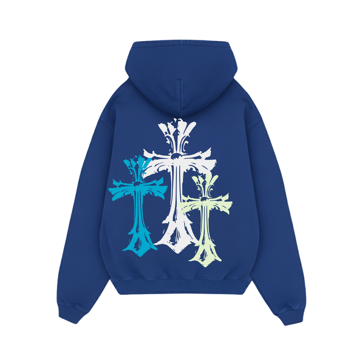 BLACKLIST CROSSES BLUE BASICS OVERSIZED HOODIE